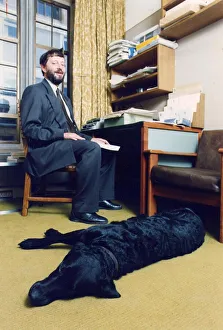 David Blunkett sitting inside his House of Commons office with his guide dog David Blunkett sitting inside his House of Commons office with his guide dog