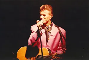 David Bowie performing with his band Tin Machine at The Mayfair club in Newcastle David Bowie performing with his band Tin Machine at The Mayfair club in Newcastle