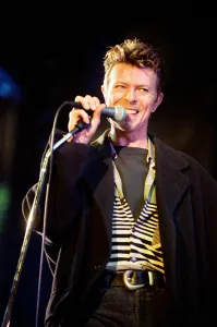 David Bowie performing at The Big Twix Mix concert at The Birmingham NEC David Bowie performing at The Big Twix Mix concert at The Birmingham NEC