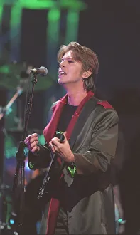 David Bowie performing at the Brit Awards, London Arena - 16th February 1999 David Bowie performing at the Brit Awards, London Arena - 16th February 1999