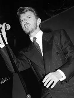 David Bowie performing at the Newport Centre. 1st July 1989 David Bowie performing at the Newport Centre. 1st July 1989