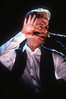 David Bowie Pop Singer at the London Arena David Bowie Pop Singer at the London Arena