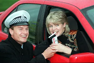 David Coulthard drink driving campaign December 1997 formula one grand prix driver David Coulthard drink driving campaign December 1997 formula one grand prix driver