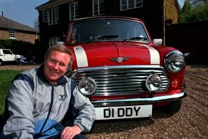 Images Dated 26th April 1991: DAVID HAMILTON, D. J. WITH HIS PERSONALISED NUMBER PLATE - 26 / 04 / 1991