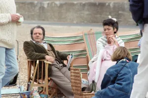 David Jason as Pop Larkin and Catherine Zeta-Jones as Mariette pictured during David Jason as Pop Larkin and Catherine Zeta-Jones as Mariette pictured during
