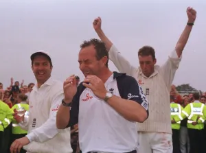 David Lloyd England coach celebrates victory August 1998 at Headingley after David Lloyd England coach celebrates victory August 1998 at Headingley after