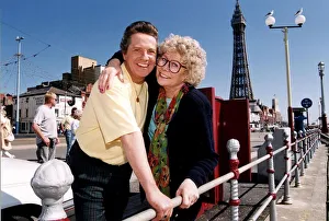 David Ross actor with actress liz Dawn at blackpool David Ross actor with actress liz Dawn at blackpool