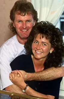 Davie Provan with his girlfriend Fiona May 1989 Davie Provan with his girlfriend Fiona May 1989