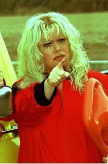 Images Dated 16th October 1995: Dawn French on Baywatch set in Somerset filming for new television series of French
