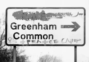 Demonstrations The sign that points the way to Greenham Common also points the way to Demonstrations The sign that points the way to Greenham Common also points the way to