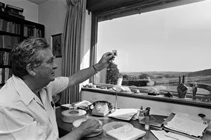 Denis Healey at leisure in his study at his home in Sussex Denis Healey at leisure in his study at his home in Sussex