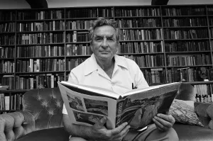 Denis Healey in the library at his home in Sussex. 30th May 1985 Denis Healey in the library at his home in Sussex. 30th May 1985