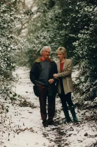 Denise Welch taking a stroll with her father Vin Welch 7 February 1996 Denise Welch taking a stroll with her father Vin Welch 7 February 1996