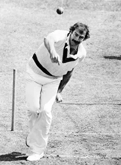 Dennis Lillee Australian test cricket player runs up and bowls in the nets at Lords Dennis Lillee Australian test cricket player runs up and bowls in the nets at Lords