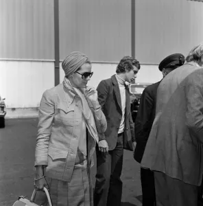 The departure of Princess Grace and Prince Albert of Monaco from London Airport to The departure of Princess Grace and Prince Albert of Monaco from London Airport to