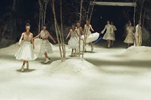 Designer Alexander McQueen bows out of London Fashion Week with a show on ice Designer Alexander McQueen bows out of London Fashion Week with a show on ice