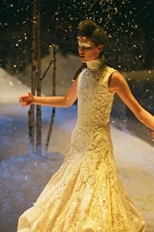 Designer Alexander McQueen bows out of London Fashion Week with a show on ice Designer Alexander McQueen bows out of London Fashion Week with a show on ice