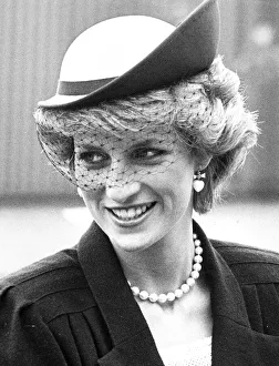 Diana, Princes of Wales. Huge crowds greeted the Prince Diana, Princes of Wales. Huge crowds greeted the Prince