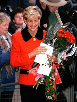 Diana, Princess of Wales arrives in London for an event titled " Diana, Princess of Wales arrives in London for an event titled "