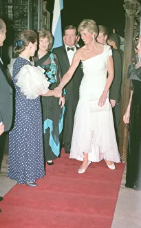 Diana Princess of Wales attends a charity ballet gala performance at The Municipal Diana Princess of Wales attends a charity ballet gala performance at The Municipal