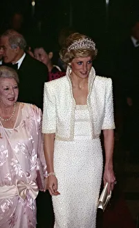 Diana, Princess of Wales at the Culture Centre during her official visit to Hong Kong Diana, Princess of Wales at the Culture Centre during her official visit to Hong Kong