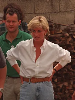 Diana, Princess of Wales makes a three day visit to Bosnia - Herzegovina as part of her Diana, Princess of Wales makes a three day visit to Bosnia - Herzegovina as part of her