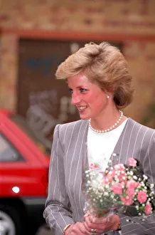 Diana, Princess of Wales pictured at a London charity presentation - 1989 Diana, Princess of Wales pictured at a London charity presentation - 1989