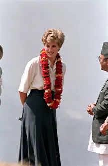 DIANA, PRINCESS OF WALES DURING VISIT TO NEPAL - MARCH 1993 DIANA, PRINCESS OF WALES DURING VISIT TO NEPAL - MARCH 1993