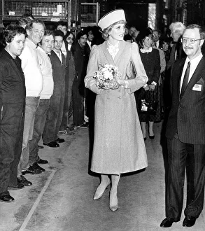 Diana, Princess of Wales during her visit to the Remploy factory in Coventry Diana, Princess of Wales during her visit to the Remploy factory in Coventry