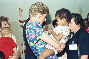 Diana, Princess of Wales visiting a hostel for abandoned children in Feben near Sao Paulo Diana, Princess of Wales visiting a hostel for abandoned children in Feben near Sao Paulo