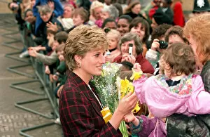 Images Dated 2nd May 1991: Diana, Princess of Wales, visits the Davies Centre, Battersea, 2nd May 1991