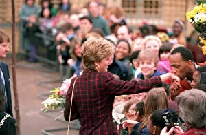 Images Dated 2nd May 1991: Diana, Princess of Wales, visits the Davies Centre, Battersea, 2nd May 1991