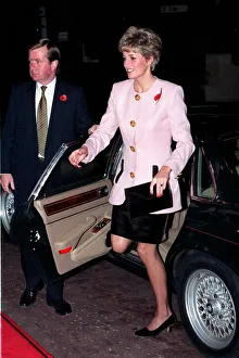 DIANA, THE PRINCESS OF WALES WEARING PINK 1991 DIANA, THE PRINCESS OF WALES WEARING PINK 1991