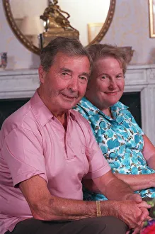 DICK FRANCIS AND HIS WIFE AT HOME 31/08/1994 DICK FRANCIS AND HIS WIFE AT HOME 31/08/1994