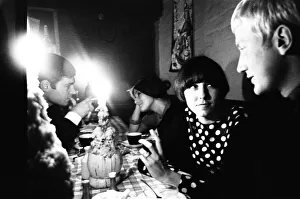 Diners at Bistro Vino Restaurant, South Kensington, London, 14th October 1965 Diners at Bistro Vino Restaurant, South Kensington, London, 14th October 1965