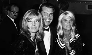 Dirk Bogarde arriving with British actress Julie Christie (l Dirk Bogarde arriving with British actress Julie Christie (l