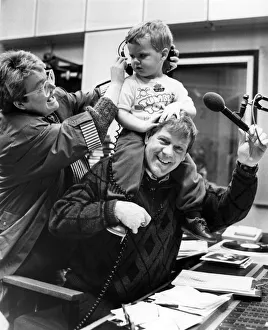 'Disc jockey', two year old Paul Clark of Formby takes a ride with Radio 'Disc jockey', two year old Paul Clark of Formby takes a ride with Radio