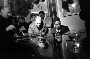 Dizzy Gillespie Jazz Man June 1963 ( First from R) at Fort Belvedere near Ascot Buck Dizzy Gillespie Jazz Man June 1963 ( First from R) at Fort Belvedere near Ascot Buck