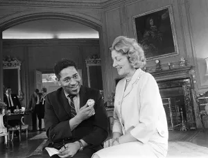 Dizzy Gillespie Jazz Man June 1963 ( R) at Fort Belvedere near Ascot Dizzy Gillespie Jazz Man June 1963 ( R) at Fort Belvedere near Ascot