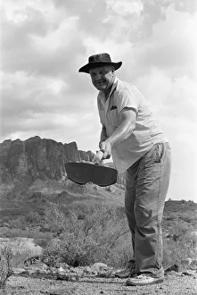 Doc Rosecrans a gold prospector on Superstition mountain, Apache Junction, Arizona Doc Rosecrans a gold prospector on Superstition mountain, Apache Junction, Arizona