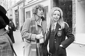 Images Dated 2nd May 1979: Doctor Who, actor Tom Baker - the 4th Doctor - pictured with fellow Time Lord Romana