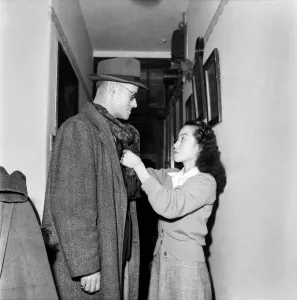 Domestic Scenes Man and Wife. February 1953 D613-002 Domestic Scenes Man and Wife. February 1953 D613-002