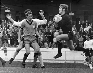 Donald MacKay Dundee United goalkeeper catches the ball as team mate centre half Doug Donald MacKay Dundee United goalkeeper catches the ball as team mate centre half Doug