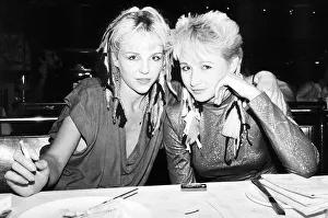 Donna Fieldman Model and Actress with Lesley Ash June 1983 Donna Fieldman Model and Actress with Lesley Ash June 1983