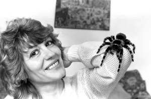 Dorothy Charizopoulos with a tarantula she is looking after for one of her former tenants Dorothy Charizopoulos with a tarantula she is looking after for one of her former tenants