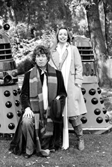 Dr Who television programme 1979 Tom Baker and Lalla Ward Dr Who television programme 1979 Tom Baker and Lalla Ward