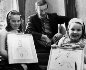 These two drawings take pride of place in the Piggott household at Newmarket These two drawings take pride of place in the Piggott household at Newmarket