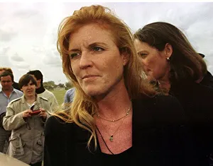 Duchess Of York Sarah Ferguson Sept 1998 at an airstrip Duchess Of York Sarah Ferguson Sept 1998 at an airstrip