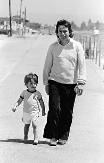 Dudley Moore, Aug 1978 actor comedian and pianist with his two Dudley Moore, Aug 1978 actor comedian and pianist with his two