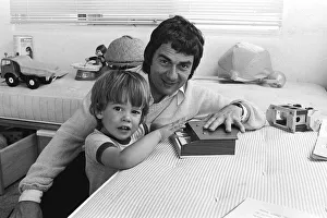 Dudley Moore, Aug 1978 actor comedian and pianist with his two Dudley Moore, Aug 1978 actor comedian and pianist with his two